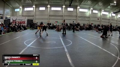 130 lbs Round 1 (10 Team) - Leonidas Fonseca, DWA vs Brock Finnerty, OMP