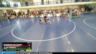 80 lbs Round 2 - McGinness Willoughby, Sanderson Wrestling Academy vs Blade Pehrson, Delta