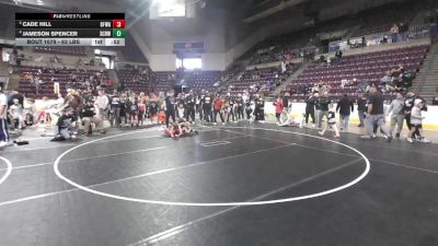 63 lbs Quarters - Cade Hill, Black Fox Wrestling Academy vs Jameson Spencer, Steel City Reloaded Wrestling Club