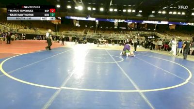 215 lbs Cons. Round 5 - Marco Gonzalez, Winter Springs vs Kade Hawthorne, North Hall