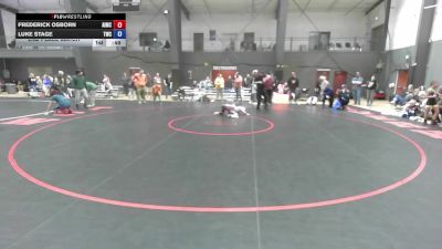 U10 FK - 84 lbs 2nd Place Match - Luke Stage, Toro World Club vs Frederick Osborn, Askeo International Mat Club