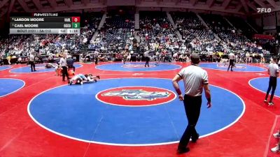 3A-113 lbs Quarterfinal - Cael Moore, Oconee County vs Landon Moore, Harlem