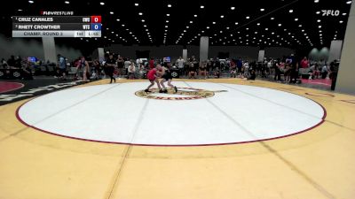 86 lbs Champ. Round 3 - Cruz Canales, Claremore Wrestling Club vs Rhett Crowther, Wichita Training Center