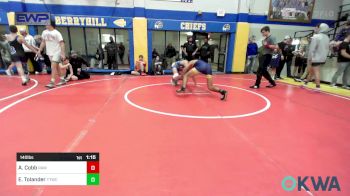 140 lbs Final - Adrian Cobb, Raw Wrestling Club vs Elijah Tolander, Team Tulsa Wrestling Club