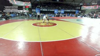 Girls 4A 115 lbs Champ. Round 2 - Kamilah Martinez, Moses Lake (Girls) vs Arianna Mendoza, Pasco (Girls)