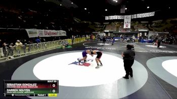 285 lbs Champ. Round 1 - Sebastian Gonzalez, Hollister High School Wrestling vs Darren Nguyen, Ukiah High School Wrestling