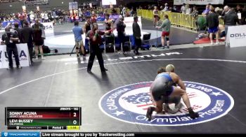 182 lbs Semifinal - Sonny Acuna, Legacy Wrestling Center vs Levi Bussey, California