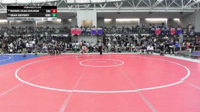 106 lbs Consi Of 16 #2 - Moses Olea-Sulivan, Simsbury vs Sean Sevigny, Notre Dame-West Haven