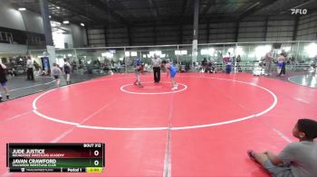 95 lbs Cons. Semi - Javan Crawford, Tallwood Wrestling Club vs Jude Justice, Roundtree Wrestling Academy