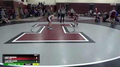 84-86 lbs 1st Place Match - Liam Benesh, North Linn vs Carter Dake, Independence