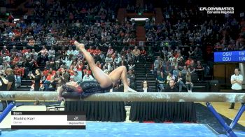 Maddie Karr - Beam, Denver - 2019 NCAA Gymnastics Regional Championships - Oregon State