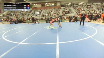 55 kg Cons. Rd Of 32 - Lillian Vallieres, Big Cat Wrestling Club vs Anna Rodriguez, Moses Lake Wrestling Club