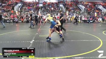 85 lbs Cons. Round 1 - Morgan Bush, Lowell WC vs Benjamin Schock, L`Anse Creuse WC