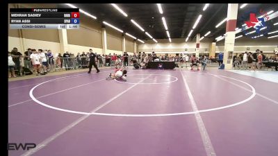 78 lbs Consolation - Mehran Sadiev, Babak Nourzad Wrestling Club/ Gracie Barra Katy vs Ryan Assi, Spartan Mat Club