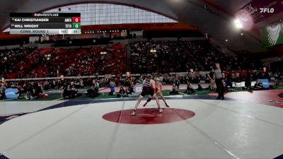 4A 120 lbs Cons. Round 2 - Kai Christiansen, American Falls vs Will Wright, Teton