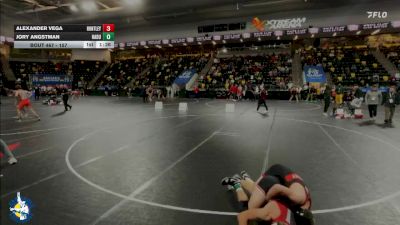 157 lbs Cons. Round 1 - Jory Angstman, Hampton-Dumont-CAL vs Alexander Vega, Huntley