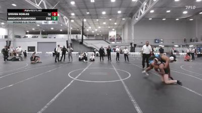 144 lbs Round 5 (6 Team) - Brighton Karvoski, CTWHALE ORCA vs Steven Robles, Team Arizona