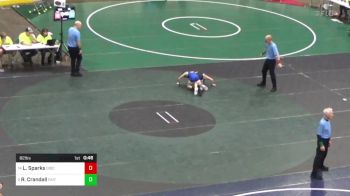 82 lbs 5th Place - Lawson Sparks, Diocese Of Erie vs Riley Crandall, Faith Christian Academy