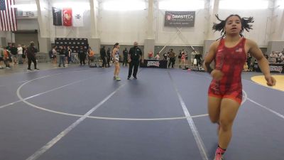 140-145 lbs Semis - Shayna Ward, Wan Tu Wazuri Oakland Youth Wrestling Club vs Ayla Hernandez, Patriots Wrestling Club