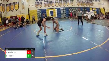 106 lbs Round 6 (8 Team) - Luke Mims, Black Hive vs Vincent Nikollaj, Alpha WC