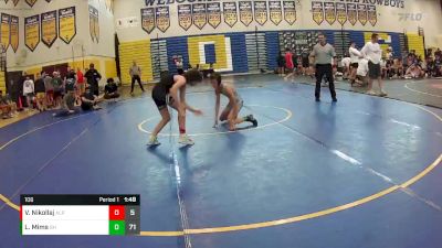 106 lbs Round 6 (8 Team) - Luke Mims, Black Hive vs Vincent Nikollaj, Alpha WC