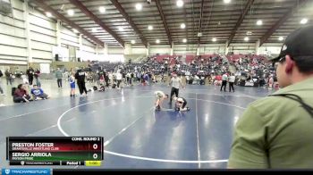 58 lbs Cons. Round 2 - Sergio Arriola, Payson Pride vs Preston Foster, Grantsville Wrestling Club