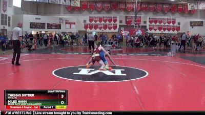 155 lbs Quarterfinal - Thomas Snyder, MN Elite vs Miles Hahn, Berge Elite Wrestling Academy