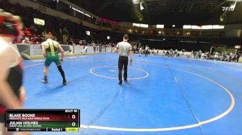125 lbs Cons. Round 2 - Blake Boone, Prescott Mile High Middle Scho vs Julian Holmes, Show Low Jr High School