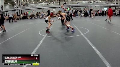 105 lbs Semis (4 Team) - Klay Dimmerling, Team Germantown vs Damien Lugo, Dragons United