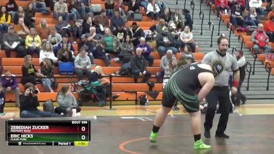 285 lbs Cons. Round 4 - Zebediah Zucker, Fremont Ross vs Eric Hicks, Clear Fork