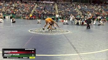 2A 190 lbs Quarterfinal - Braxton Walker, Randleman vs Wisdom Mason, North Pitt