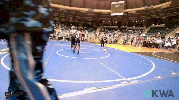 90 lbs Quarterfinal - Jax Feathers, Verdigris Youth Wrestling vs De'Yon Wilson, Pitbull Wrestling Academy