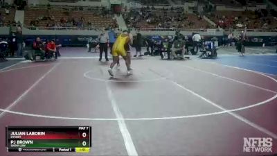 D3-285 lbs Quarterfinal - PJ Brown, Show Low vs Julian Laborin, Dysart