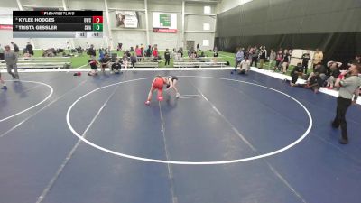 16U Girls - 125 lbs Cons. Semis - Trista Gessler, Summit Wrestling Academy vs Kylee Hodges, Oakley Wrestling Club