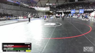 Girls 1B/2B/1A/2A 130 Semifinal - Kali Watson, Goldendale (Girls) vs Sara Ortega, Toppenish (Girls)