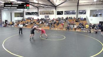 184 lbs Quarterfinal - Zachary Huckaby, Wabash vs Brayden Emerine, Indiana Tech