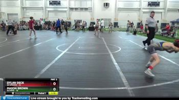 72 lbs Round 3 (8 Team) - Dylan Deck, U2 Upstate vs Mason Brown, Olympia