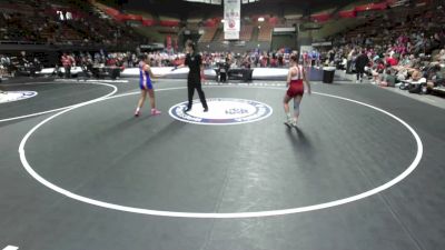 130 lbs Rochelle Coomes, LAWA - Los Angles Wrestling Association vs Klaryssa Rodriguez, KTWA-Kings-Tulare Wrestling Association