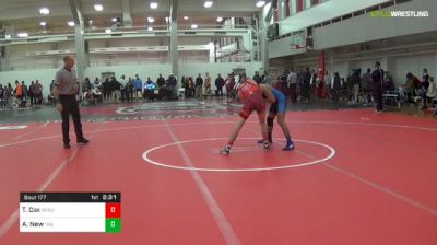 125 lbs Consi Of 16 #2 - Tommy Cox, NCSU Unattached vs Anthony New, The Citadel