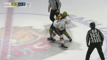 Rene Van Bommel vs Luc Gauvreau Fight | 2026 North Bay Battalion vs Barrie Colts | Oct 24