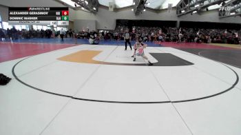 68-M lbs Round Of 32 - Alexander Gerasimov, Red Hawk Wrestling vs Dominic Masker, Blairstown Junior Wrestling