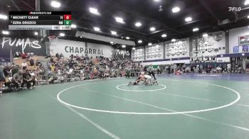 132 lbs 1st Place Match - Ezra Orozco, Murrieta Mesa vs Beckett Clear, Temecula Valley