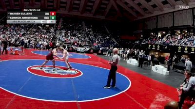 215-3A 3rd Place Match - Hayden Sullens, Chestatee vs Connor Armstrong, White County