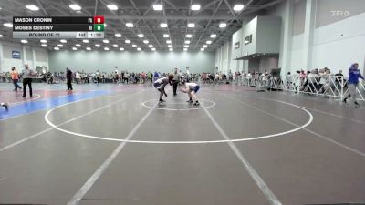 160 lbs Round Of 32 - Mason Cronin, PA vs Moses Destiny, RI