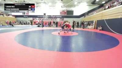 144 lbs Cons. Semi - Adam Rea, Sedalia Youth Wrestling vs Ryan Barmann, Greater Heights