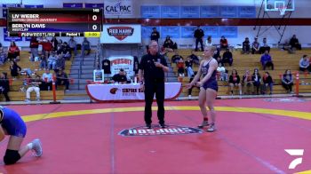 145 lbs 1st Place Match - Liv Wieber, Eastern Oregon University vs Berlyn Davis, Westcliff