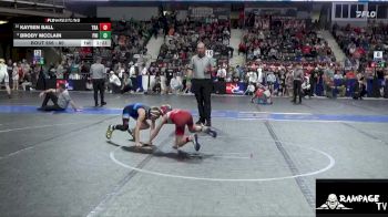 80 lbs Quarterfinal - Kaysen Ball, Trailhands vs Brody McClain, Phillipsburg