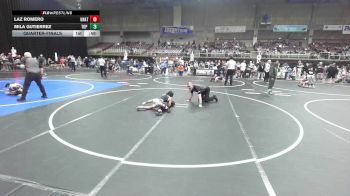 58 lbs Quarterfinal - Laz Romero, Unattached vs Mila Gutierrez, Top Rank Hammers