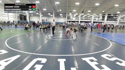 91 lbs Quarterfinal - Benjamin Young, Top Flight Wrestling Academy vs Josiah Mazariego, Providence BTS