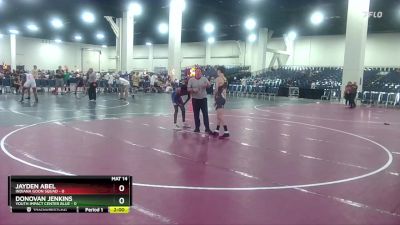 106 lbs Round 2 (6 Team) - Donovan Jenkins, Youth Impact Center Blue vs Jayden Abel, Indiana Goon Squad